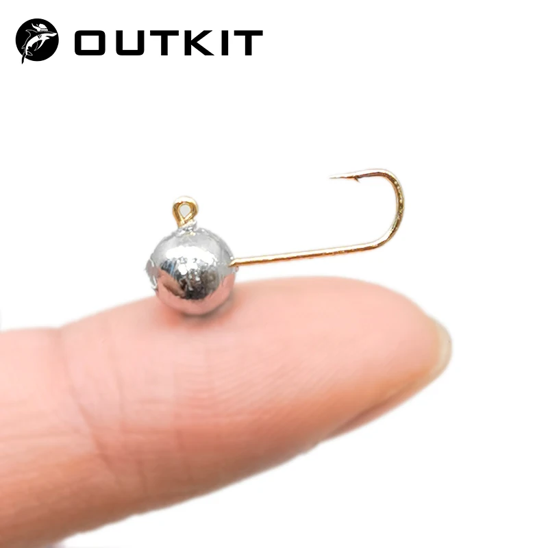 Fishing Hook Offset - OUTKIT 10pcs MINI JIG HEAD Hook
