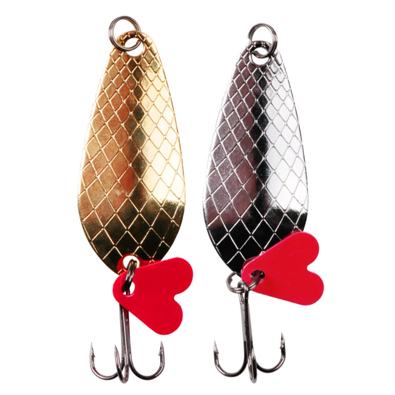 Fishing Hook Treble - 1PCS โลหะ Jigging Spinner ช้อน 9g