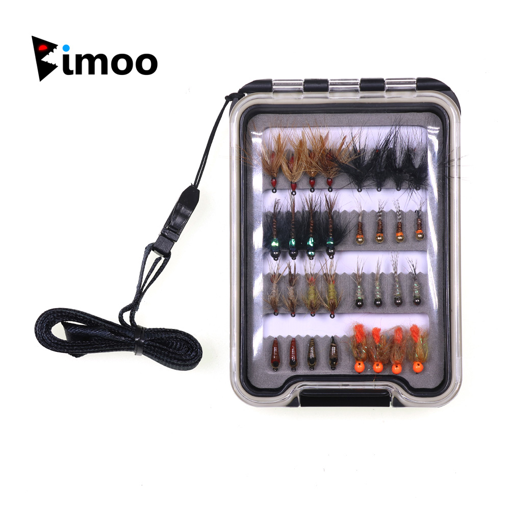 Fishing Hook Barbless - ชุดเหยื่อตกปลาแบบนิมฟ์ 32 ชิ้น สำหรับตกปลาเทราต์ เหยื่อปลอมแบบลูกปัดทังสเตน/ทองเหลือง จิ๊กเฮด