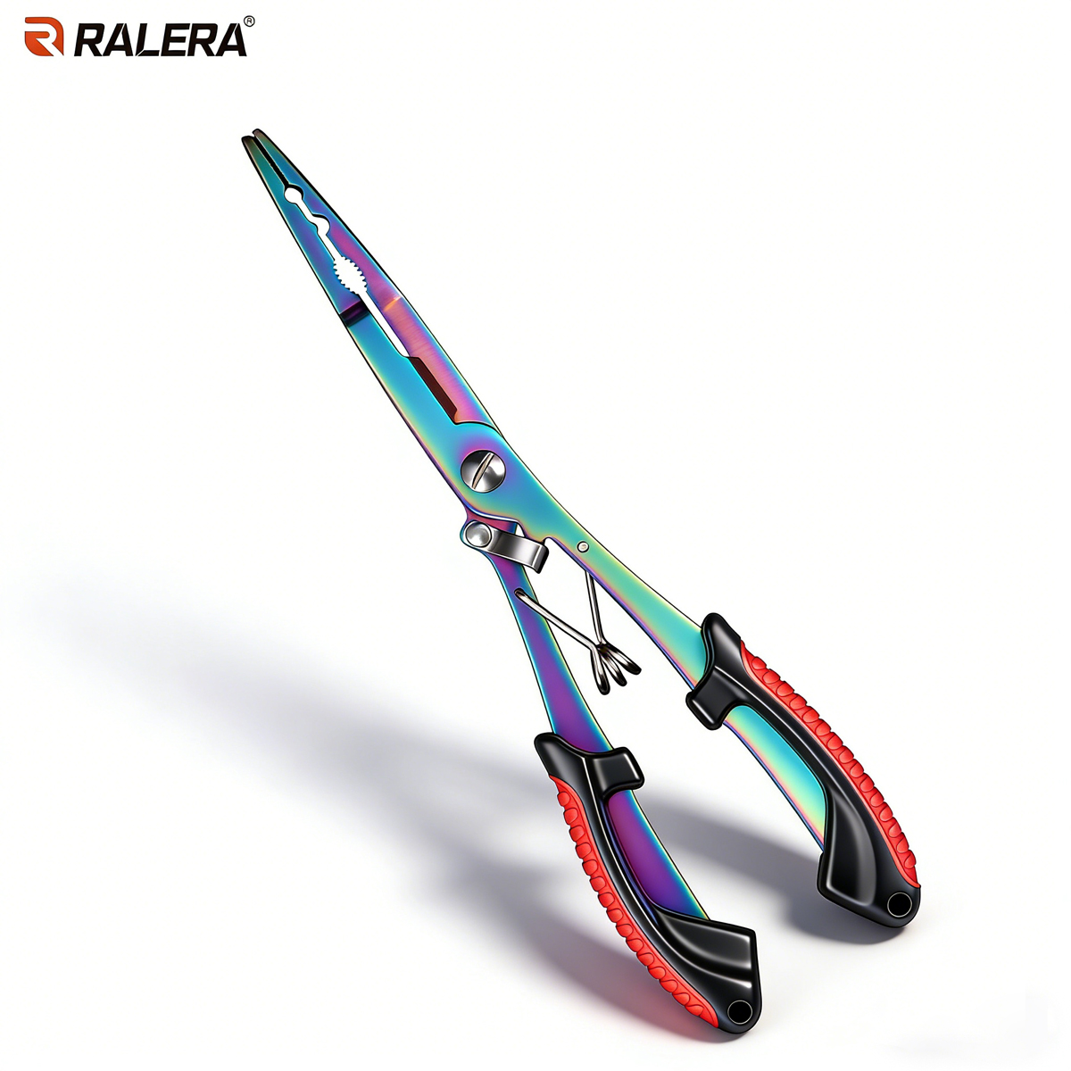 Fishing Hook Remover - คีมตกปลาอเนกประสงค์ RALERA | เคลือบไทเทเนียมสีรุ้ง | ที่ถอดตะขอ,