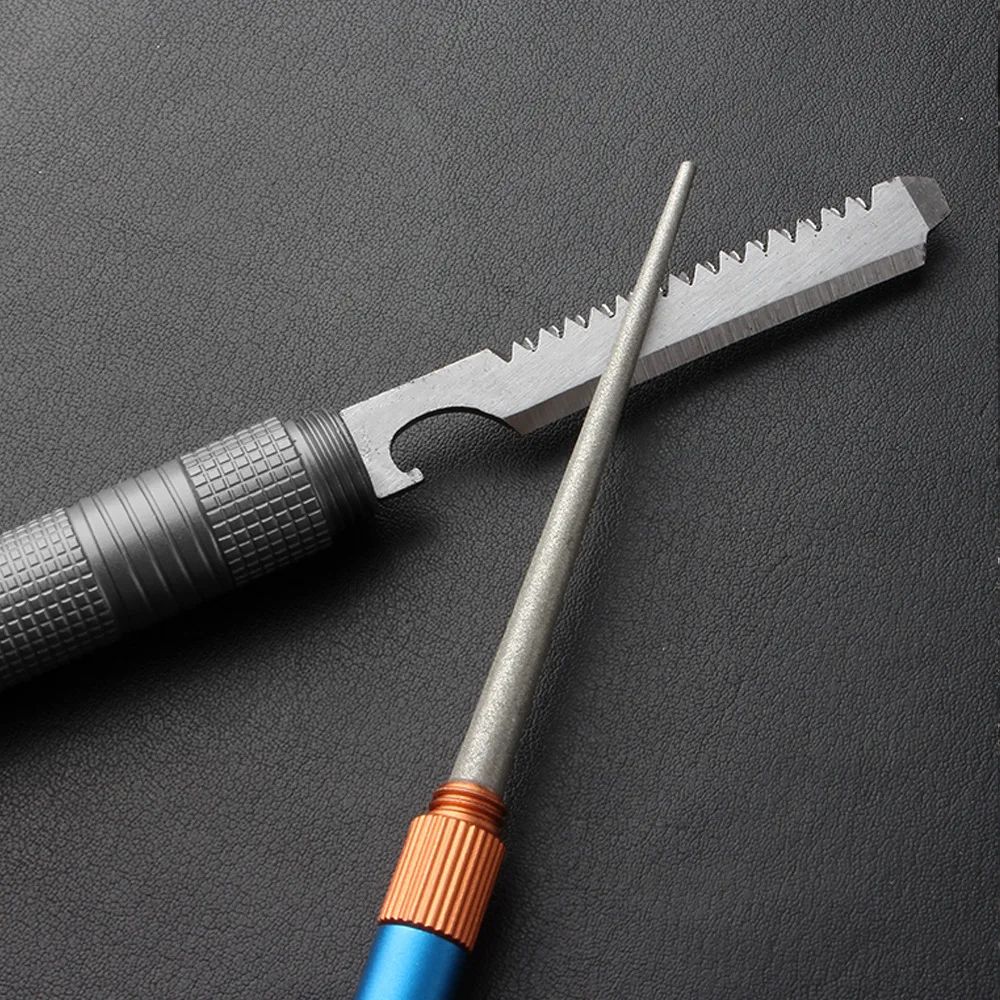 Fishing Hook Stainless Steel - กลางแจ้งMatte Mini EDCมีดSharpening RodสแตนเลสEmeryชุบEmeryไม่สวมใส่ตกปลาHook Sharpener
