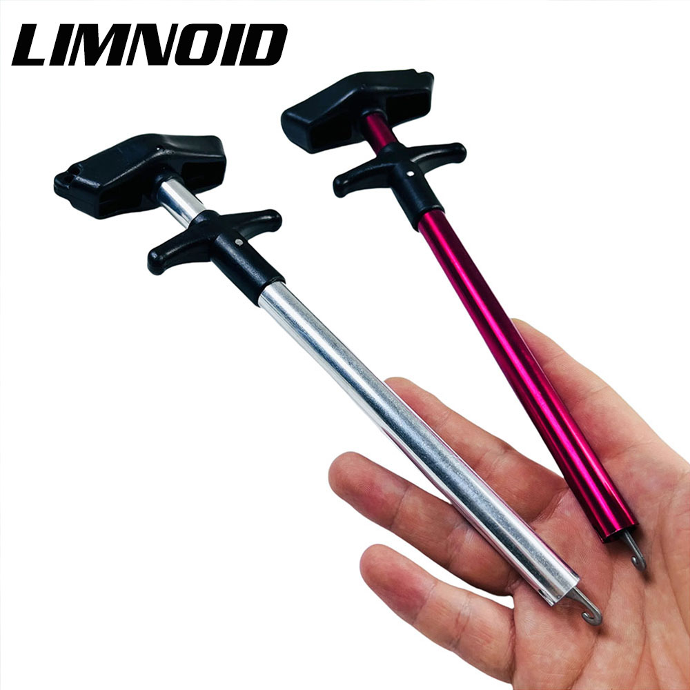 Fishing Hook Size - เครื่องถอดตะขอปลาขนาดใหญ่ Limnoid ตัวเครื่องทำจากอลูมิเนียมอัลลอยด์ หัวตะขอทำจากสแตนเลส ดีไซน์น้ำหนักเบาเพื่อการถอดตะขอตกปลาได้ง่าย