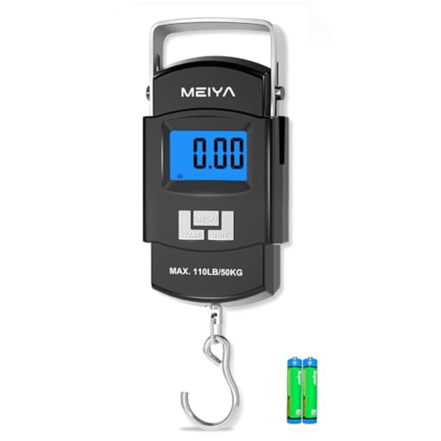 Fishing Hook Stainless Steel - เครื่องชั่งปลาแบบดิจิตอล 110 ปอนด์/50 กก. พร้อมจอ LCD