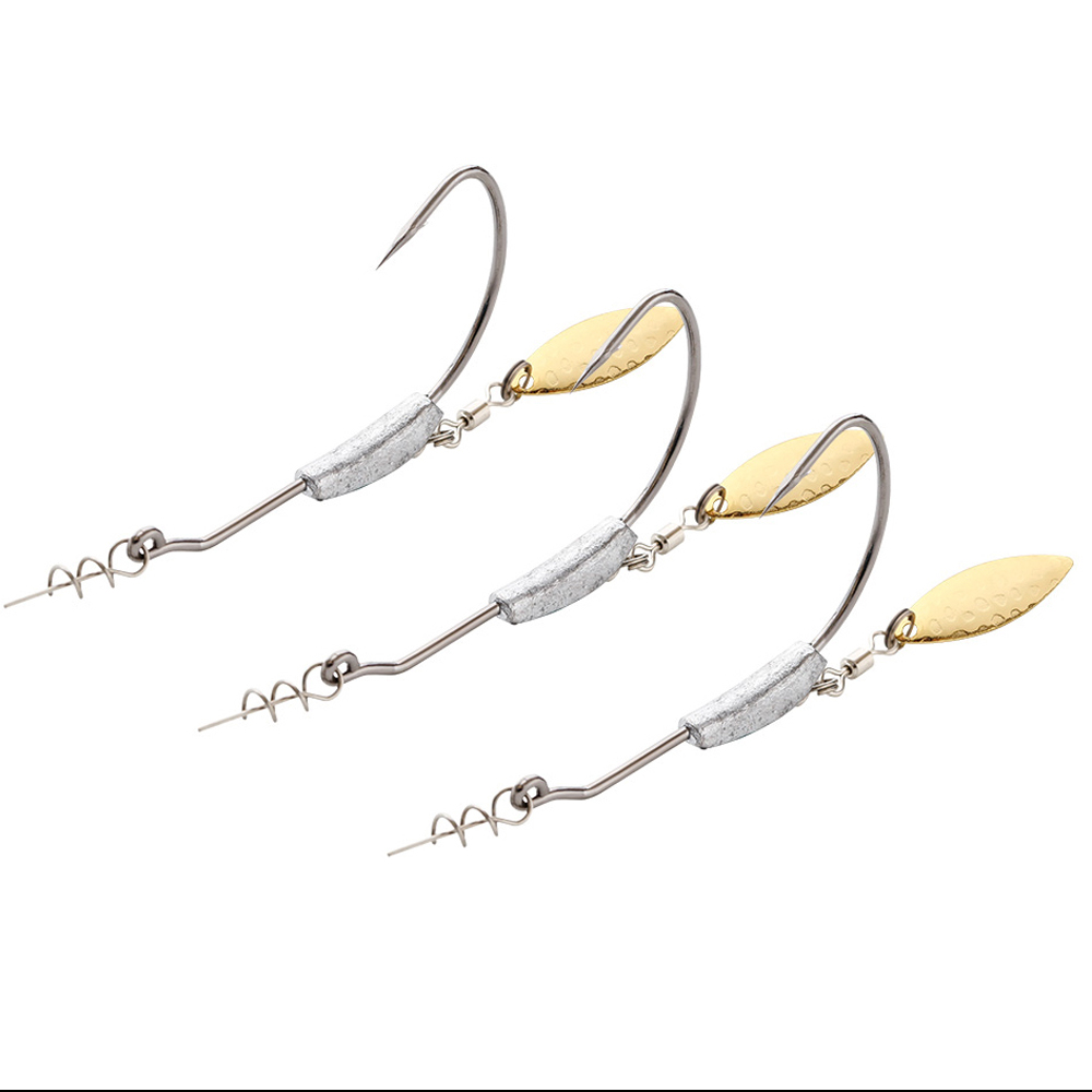 Fishing Hook Offset - ATUENO 4Pcs ตกปลาตะขอถ่วงน้ำหนัก Crank ตะขอช้อนตกปลาตะขอตะขอปลา Fit