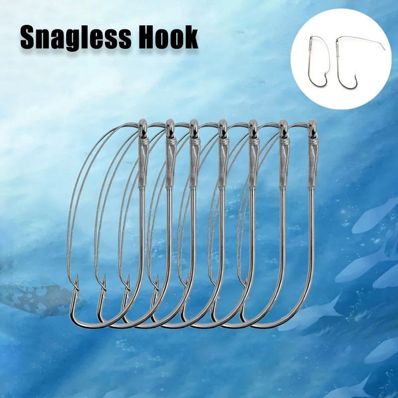 Fishing Hook Weedless - 20/40 ชิ้น Weedless Offset Worm Hooks