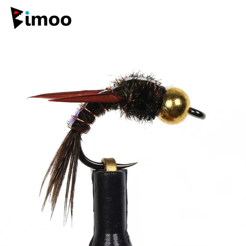 Fishing Hook Barbless - Bimoo 8pcs ทองเหลือง Beadhead Evil Weevil