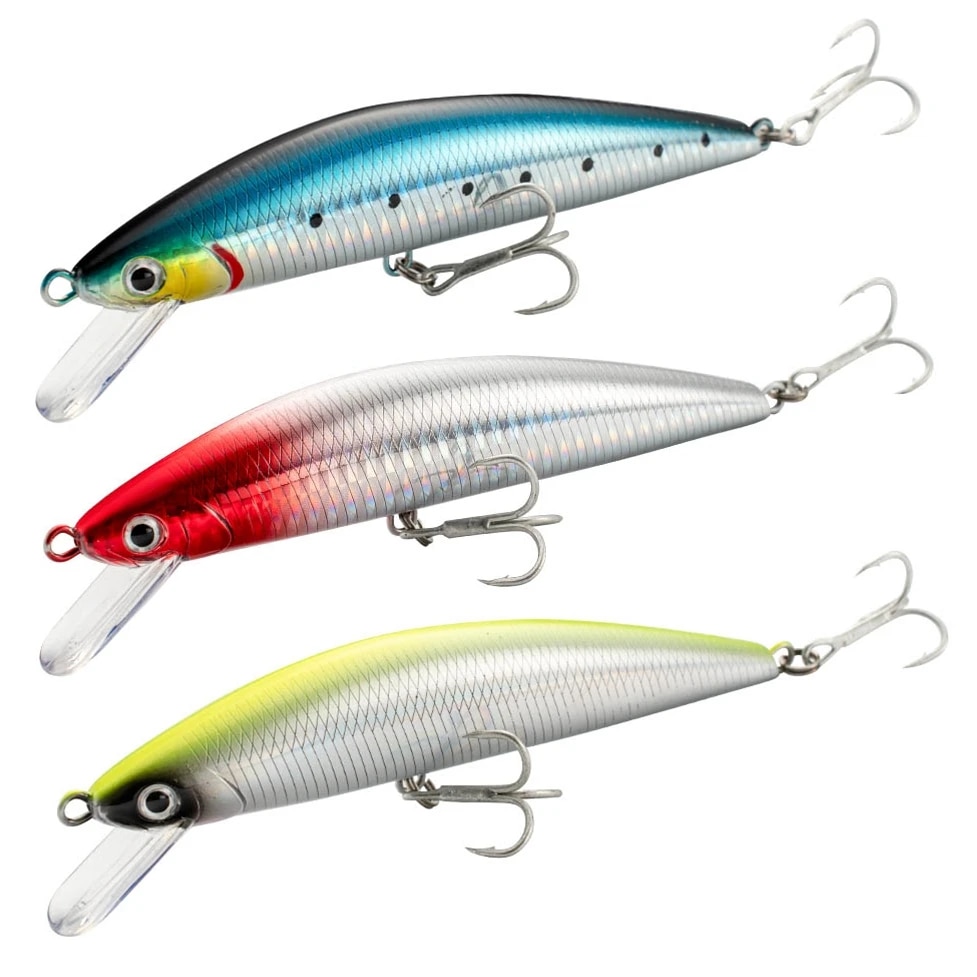 Fishing Hook Treble - เหยื่อล่อปลาซิวแบบจมขนาด13ซม. 15ซม. 40ก. 60ก., เหยื่อตกปลาแบบแข็งตะขอเสียงแหลมแข็งแรง