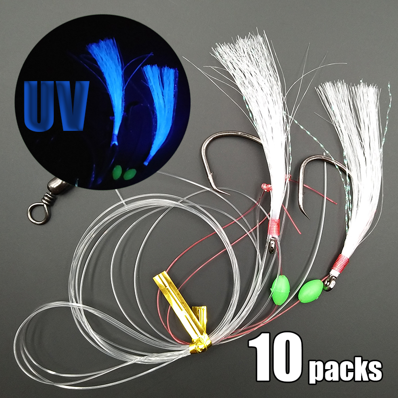 Fishing Hook Circle - ชุดสายเบ็ดตกปลาซับิกิ 10 ชุด ขนาด 169 ซม.