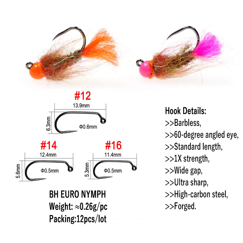 Wireo ตะขอจิ๊ก12ชิ้นทำจากทังสเ - Fishing Hook Barbless บทวิจารณ์และราคา