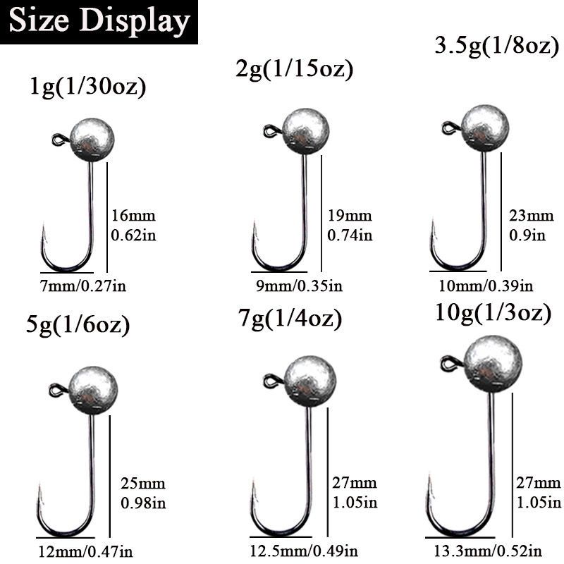 10 ชิ้น/ล็อต Jig Head ตะขอตกปล - Fishing Hook Offset บทวิจารณ์และราคา