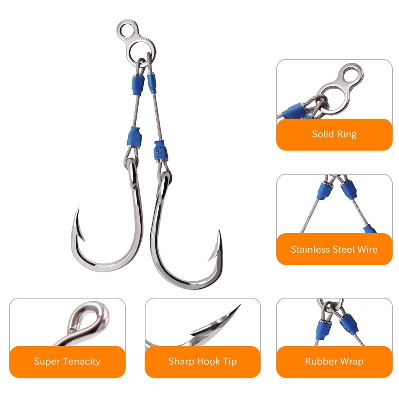 ตะขอเหล็ก ZYZHE สำหรับตกปลา 6  - Fishing Hook Assortment บทวิจารณ์และราคา