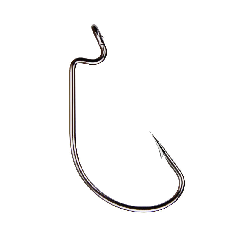 50pcs หนอนกว้างตะขอเหล็กคาร์บอ - Fishing Hook Barbless บทวิจารณ์และราคา