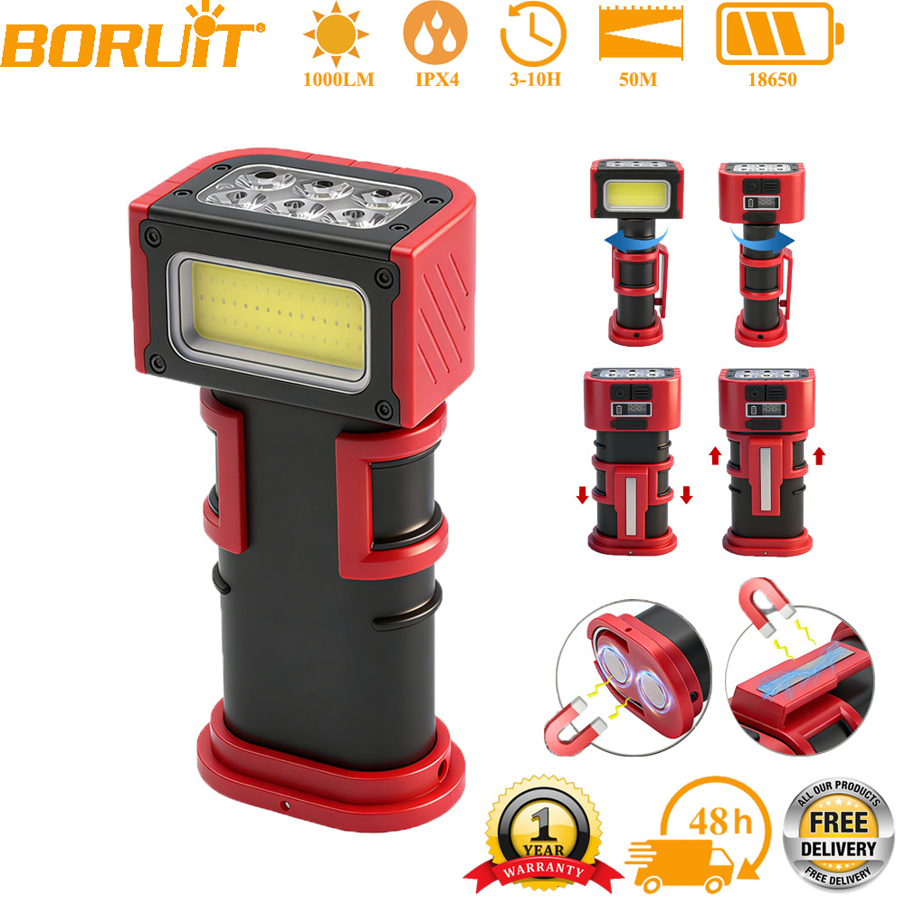 BORUiT COB LED ไฟทำงาน 1000LM  - Fishing Hook บทวิจารณ์และราคา