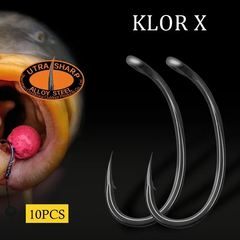 10pcs ปลาคาร์พตะขอตกปลาโค้งยาว - Fishing Hook Barbless บทวิจารณ์และราคา