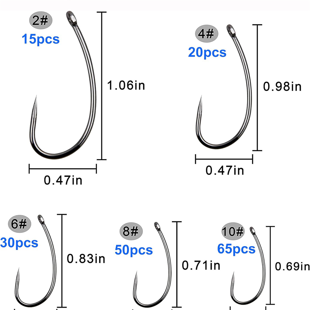 ชุดตะขอตกปลาไร้เงี่ยง180ชิ้นตะ - Fishing Hook Circle บทวิจารณ์และราคา