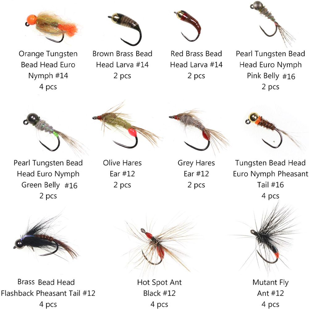 ชุดเหยื่อตกปลาแบบนิมฟ์ 32 ชิ้น - Fishing Hook Barbless บทวิจารณ์และราคา