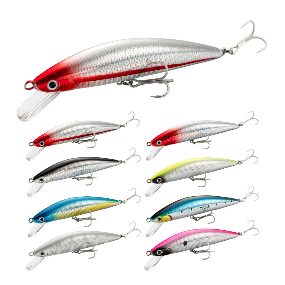 เหยื่อตกปลา Sinking Minnow 13  - Fishing Hook Treble บทวิจารณ์และราคา