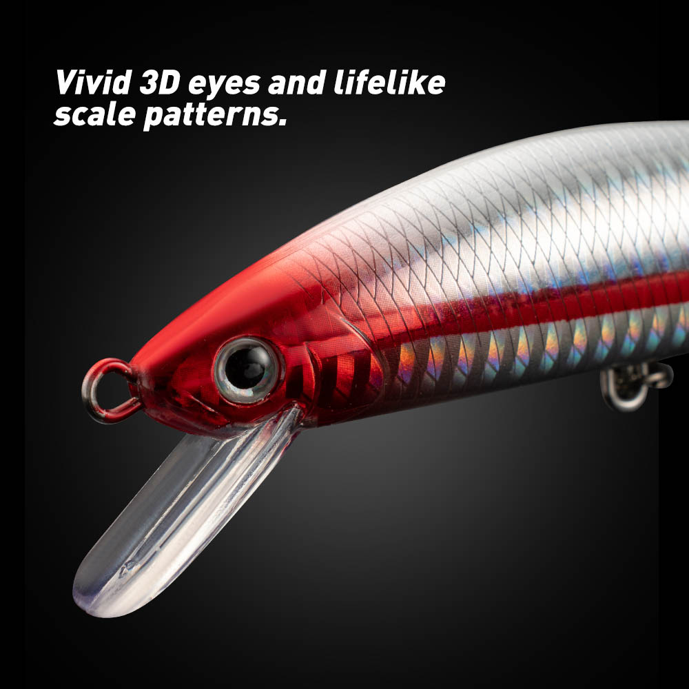 เหยื่อตกปลา Sinking Minnow 13  - Fishing Hook Treble บทวิจารณ์และราคา