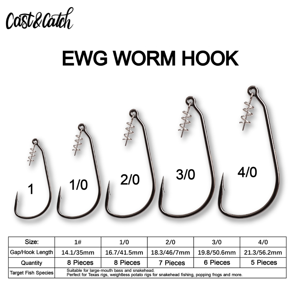 เบ็ดตกปลา Cast&Catch SCREW-LOC - Fishing Hook Weedless บทวิจารณ์และราคา