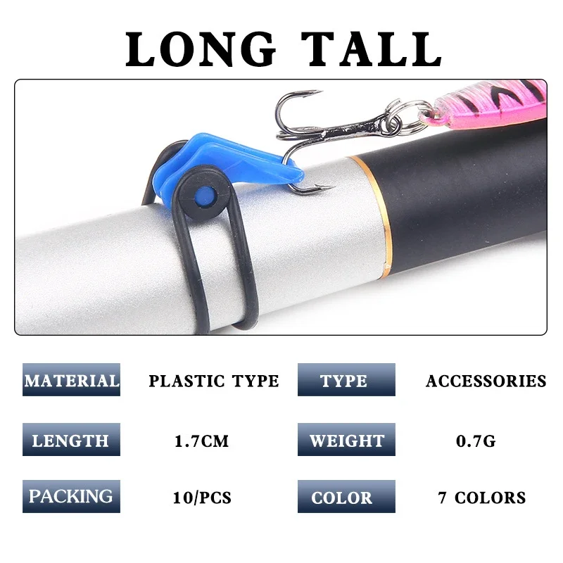 10 ชิ้น/ล็อตตะขอตกปลาพลาสติก S - Fishing Hook Jig บทวิจารณ์และราคา