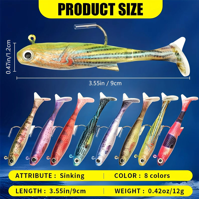 เหยื่อปลอมสำเร็จรูปสำหรับปลาทะ - Fishing Hook Weedless บทวิจารณ์และราคา