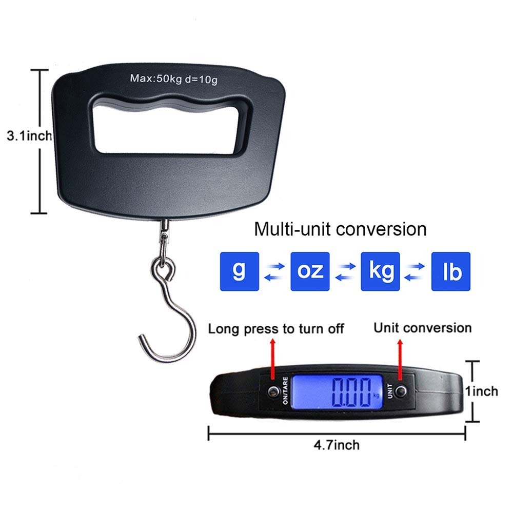 เครื่องชั่งน้ำหนักกระเป๋าเดินท - Fishing Hook Stainless Steel บทวิจารณ์และราคา