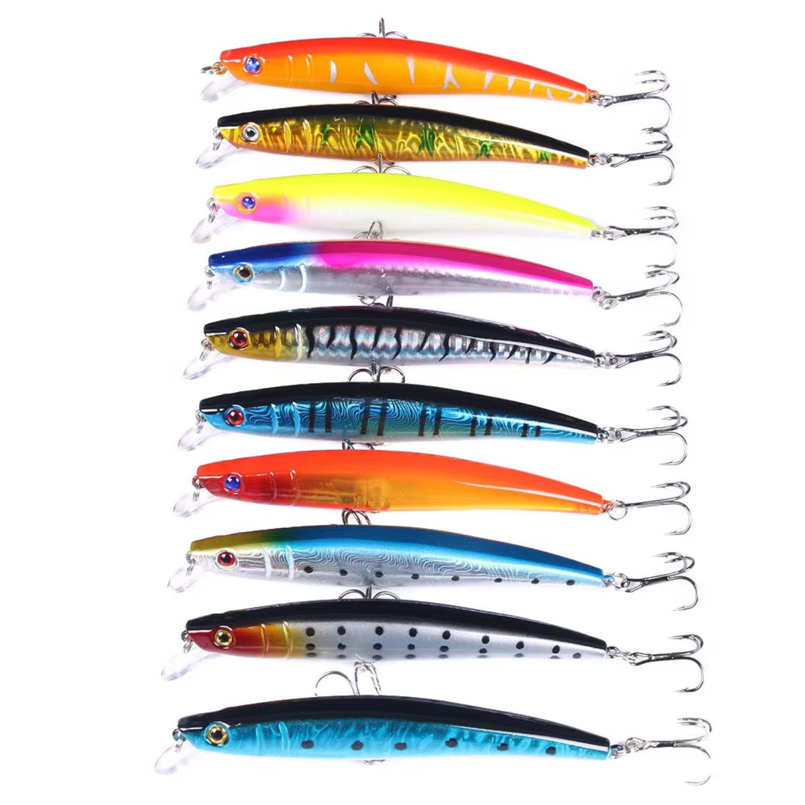 เหยื่อตกปลาแบบมิโนว์ 110 มม. 1 - Fishing Hook Treble บทวิจารณ์และราคา