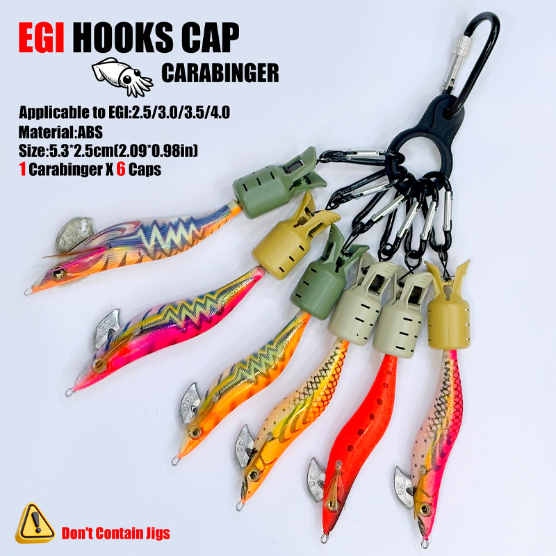 ปลาหมึกจิ๊กตะขอหมวกและคาราบิเน - Fishing Hook Jig บทวิจารณ์และราคา