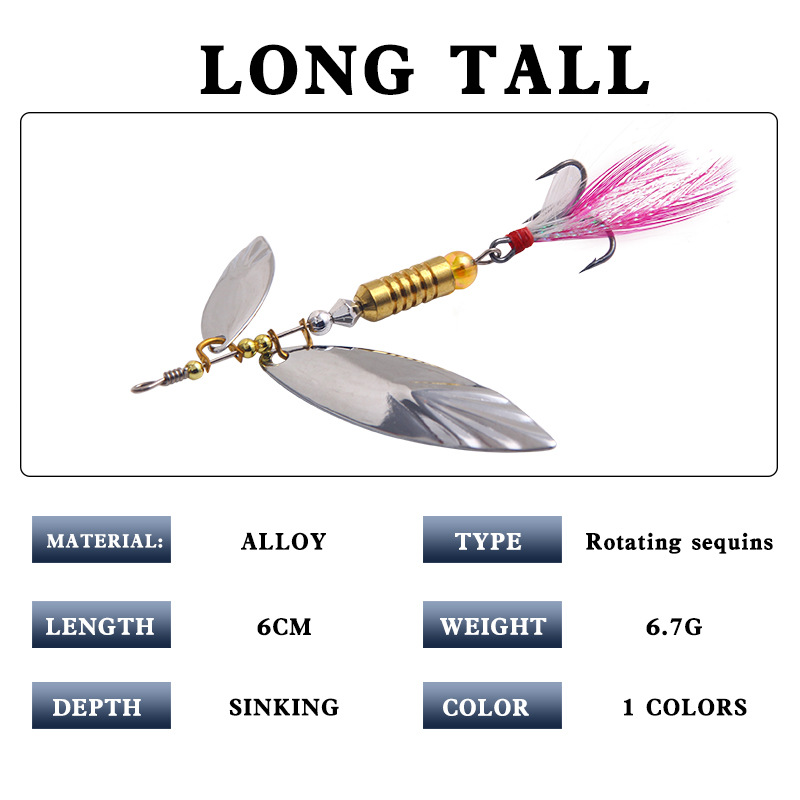 เหยื่อตกปลาสปินเนอร์แบบแข็ง1/2 - Fishing Hook Treble บทวิจารณ์และราคา