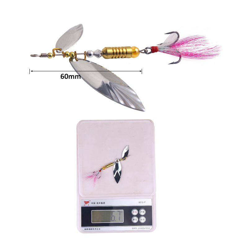เหยื่อตกปลาสปินเนอร์แบบแข็ง1/2 - Fishing Hook Treble บทวิจารณ์และราคา