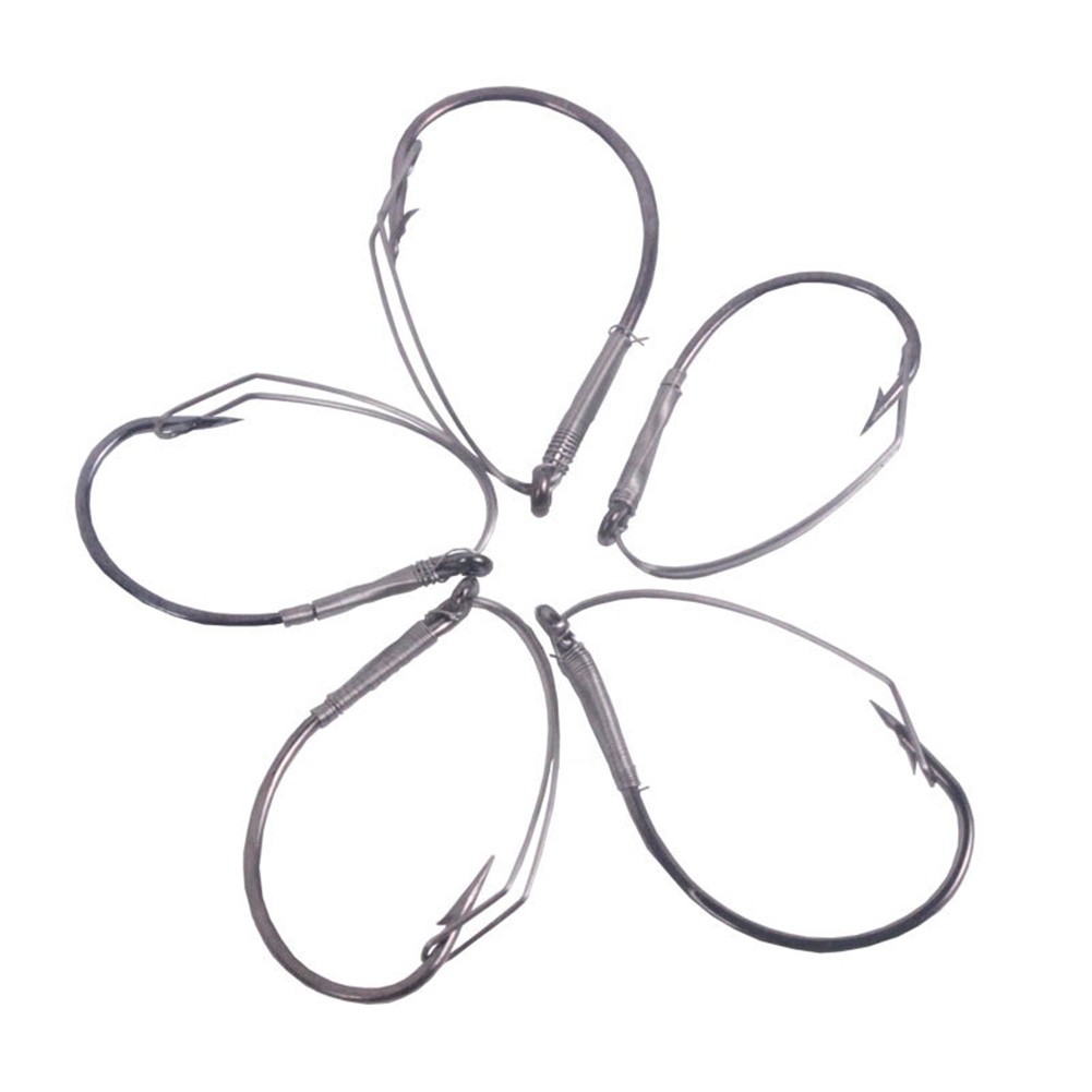 ตะขอเบ็ดตกปลาเหล็กคาร์บอนสูง10 - Fishing Hook Weedless บทวิจารณ์และราคา