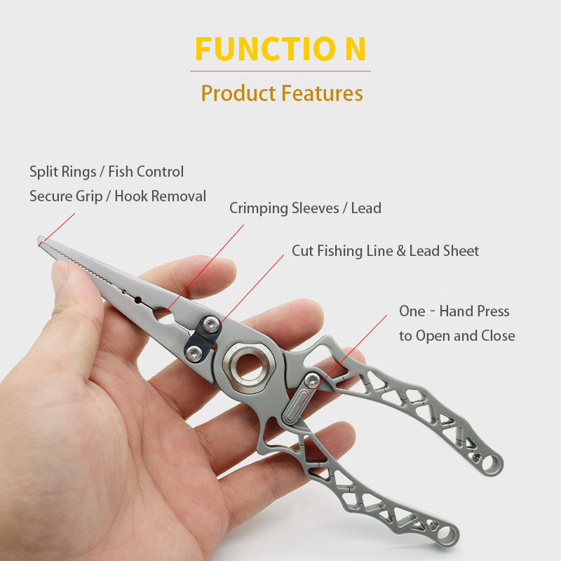 คีมตกปลาแบบพกพาทำจากสแตนเลสอเน - Fishing Hook บทวิจารณ์และราคา