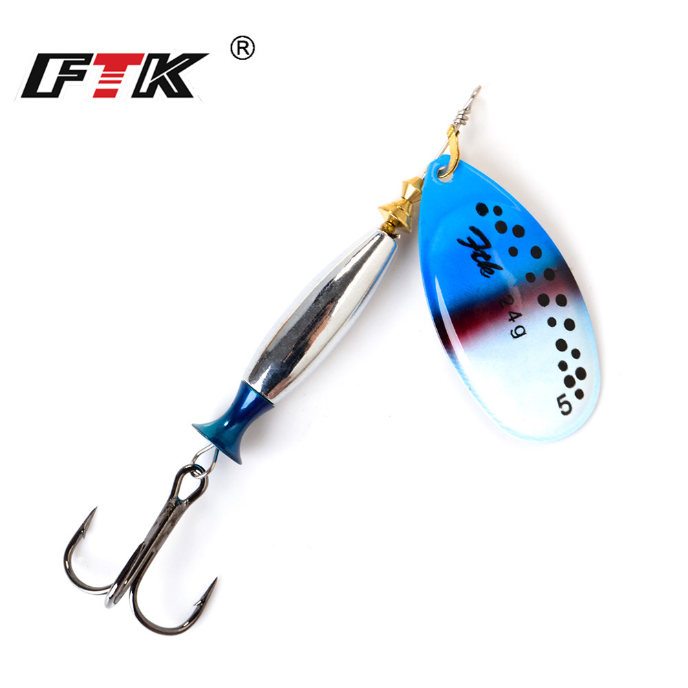 FTK 18g 24g Spinner เหยื่อช้อน - Fishing Hook Treble บทวิจารณ์และราคา