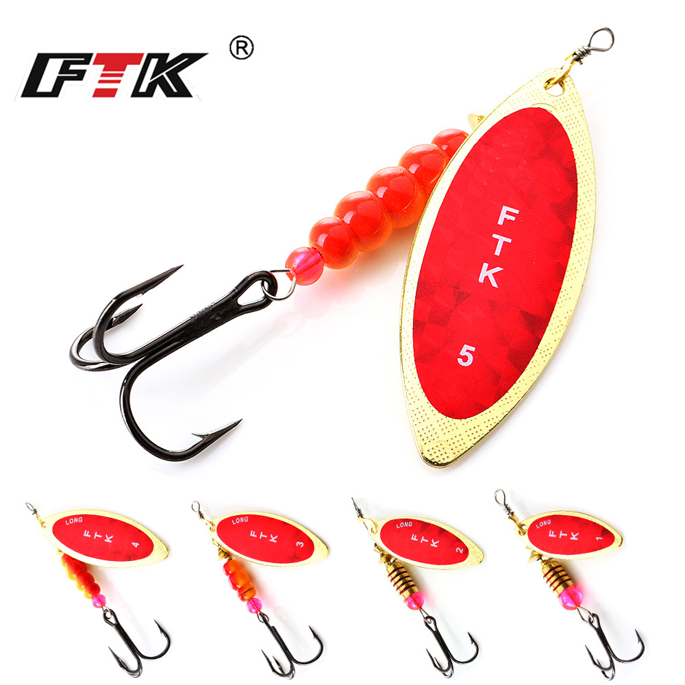 FTK Spinner เหยื่อ4G/7G/12G/18 - Fishing Hook Treble บทวิจารณ์และราคา
