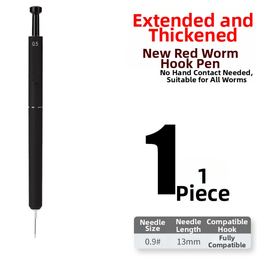 อุปกรณ์ใส่เหยื่อหนอนสีแดงสำหรั - Fishing Hook Size บทวิจารณ์และราคา