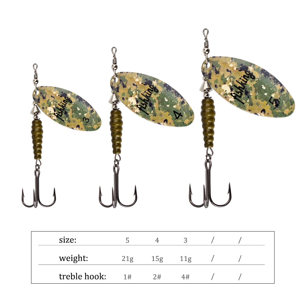 NGB Spinner เหยื่อตกปลา Lure ช - Fishing Hook Treble บทวิจารณ์และราคา