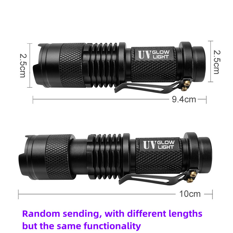 MINI UV ไฟฉาย 395nm อัลตราไวโอ - Fishing Hook Jig บทวิจารณ์และราคา