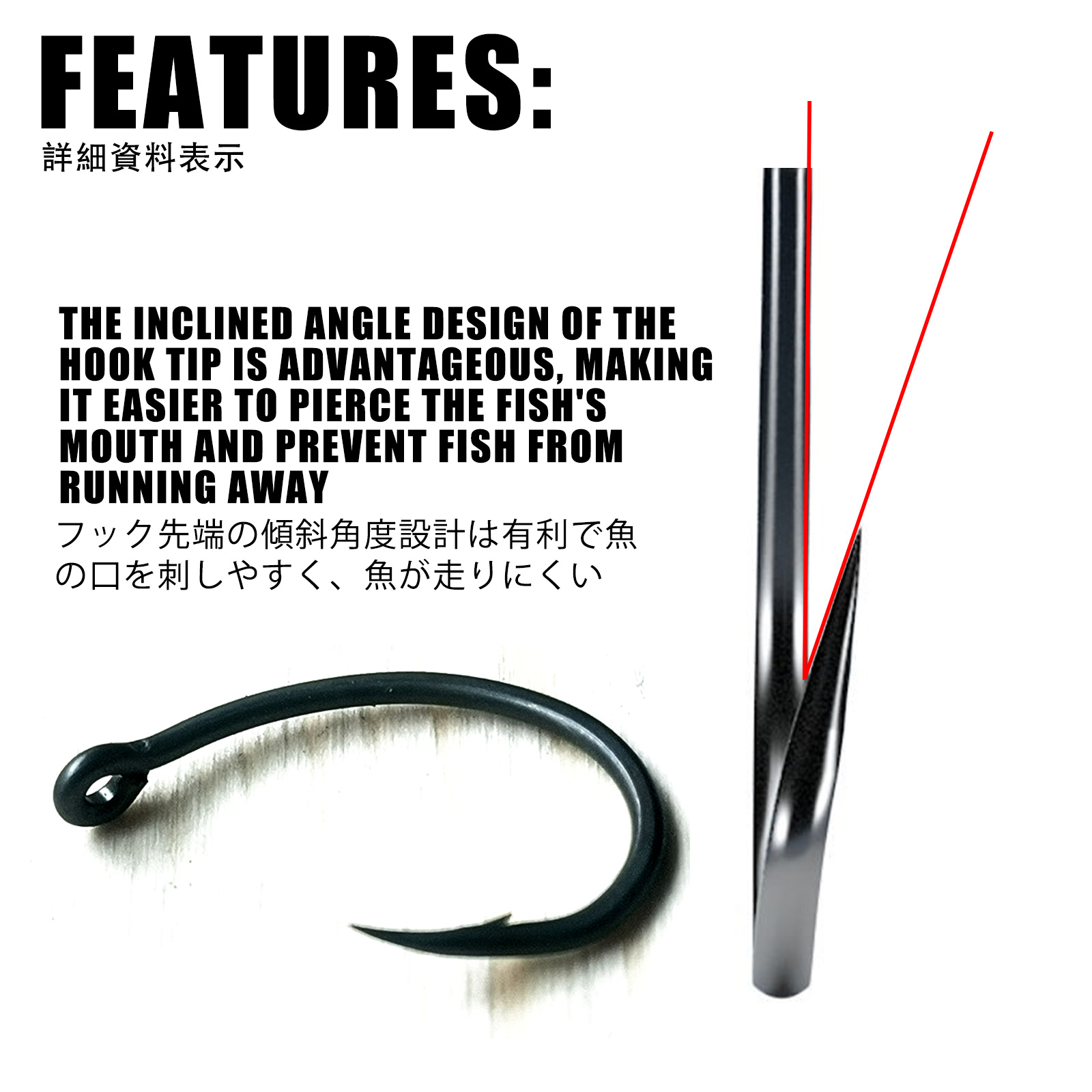 50pcs ปลาคาร์พตะขอตกปลาเคลือบ  - Fishing Hook Offset บทวิจารณ์และราคา