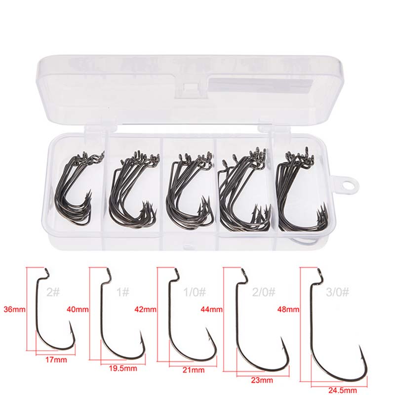 เบ็ดตกปลาเหล็กกล้าคาร์บอนสูง 5 - Fishing Hook Jig บทวิจารณ์และราคา
