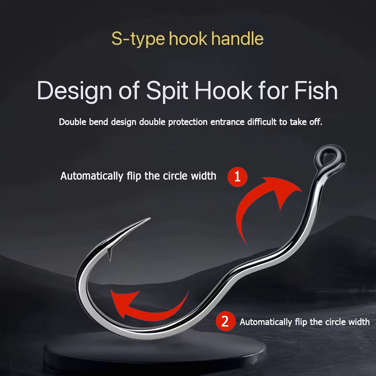 เบ็ดตกปลาเหล็กกล้าคาร์บอนสูงแบ - Fishing Hook Circle บทวิจารณ์และราคา