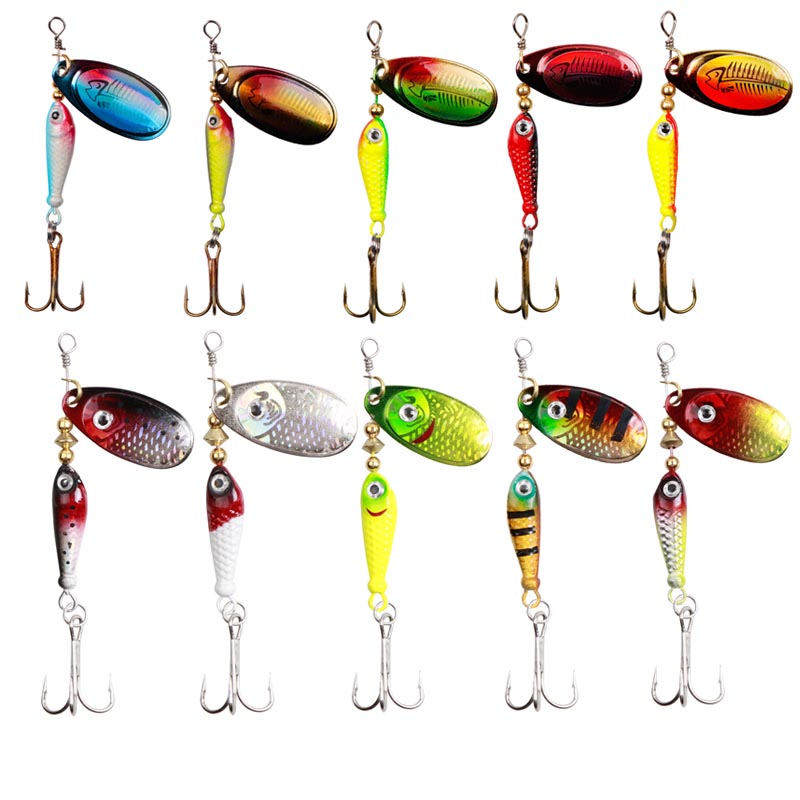 10 ชิ้น/เซ็ต Spinner Lures 9.1 - Fishing Hook Treble บทวิจารณ์และราคา
