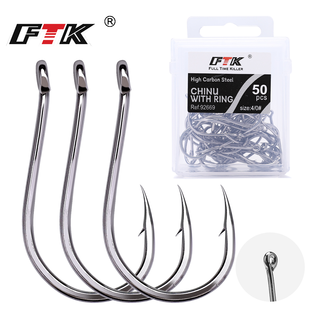 เบ็ดตกปลา ftk 50-100ชิ้น/กล่อง - Fishing Hook Circle บทวิจารณ์และราคา