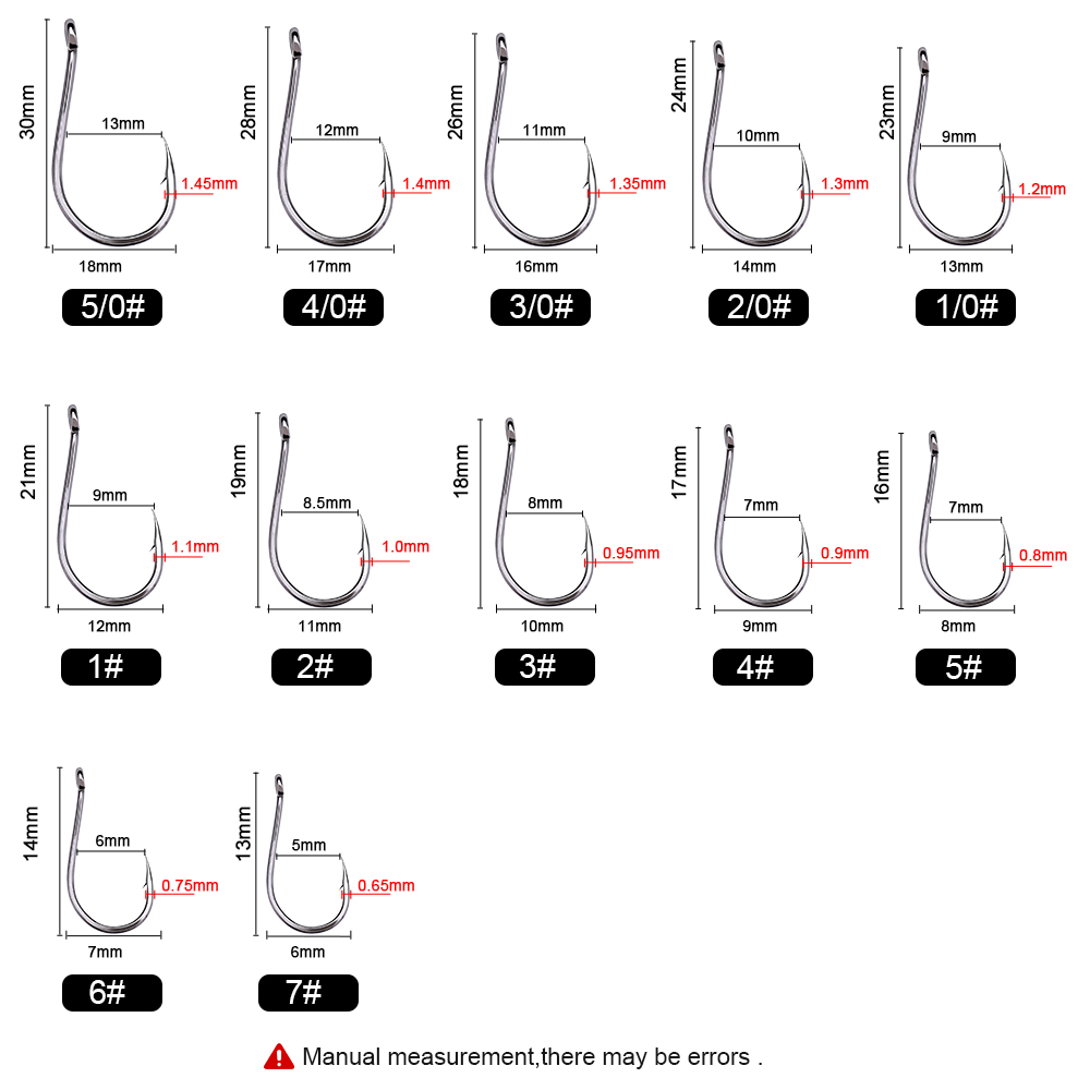 เบ็ดตกปลา ftk 50-100ชิ้น/กล่อง - Fishing Hook Circle บทวิจารณ์และราคา