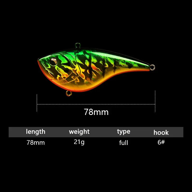 21g/78mm VIB Fishing Lure เหยื - Fishing Hook Treble บทวิจารณ์และราคา