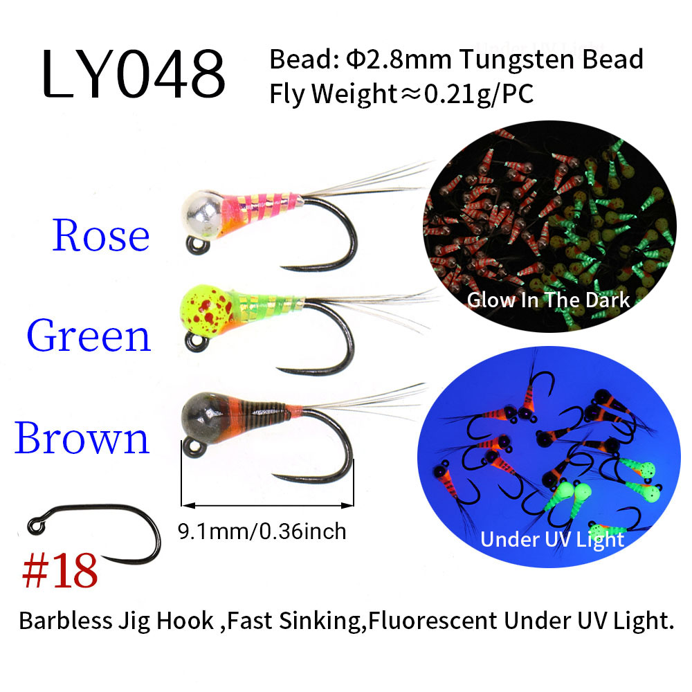 เหยื่อตกปลาแบบจิ๊กหัวทังสเตนแบ - Fishing Hook Barbless บทวิจารณ์และราคา