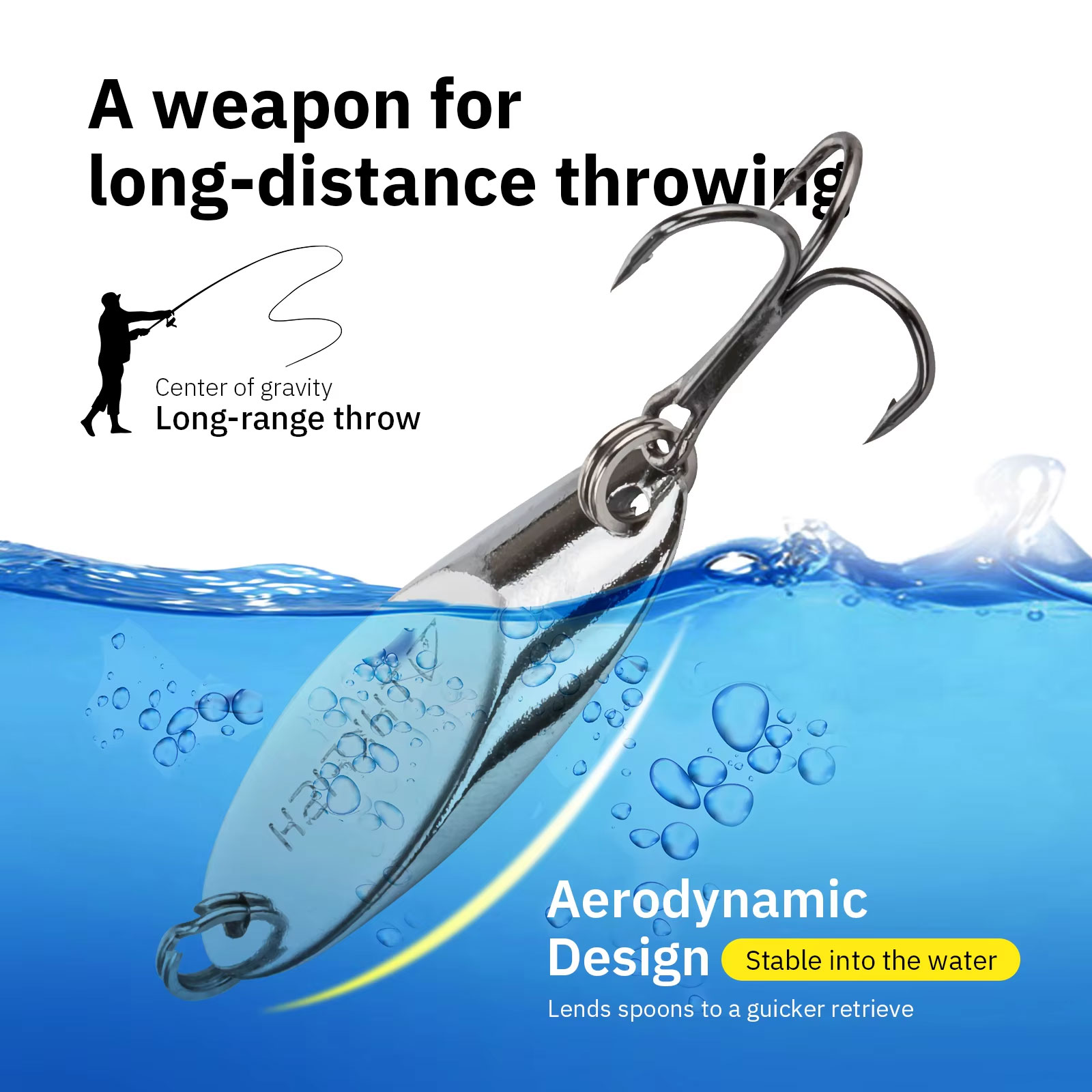 5pcs ช้อนโลหะ Spinner Lures 3. - Fishing Hook Treble บทวิจารณ์และราคา